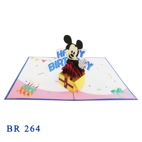 Happy Birthday Minnie Mouse Pop Up Card