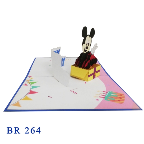 Happy Birthday Minnie Mouse Pop Up Card
