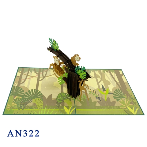 Monkey Pop Up Card