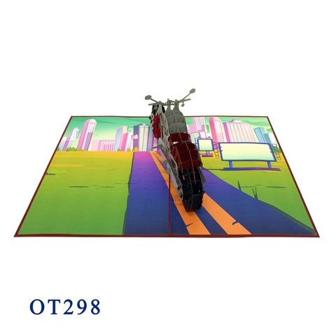 3D Motorcycle Pop Up Card