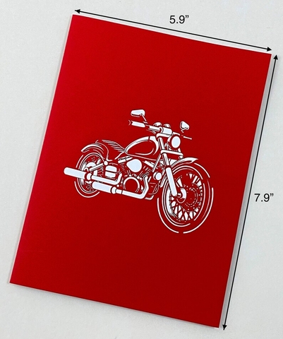 3D Motorcycle Pop Up Card