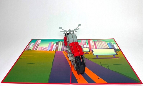 3D Motorcycle Pop Up Card