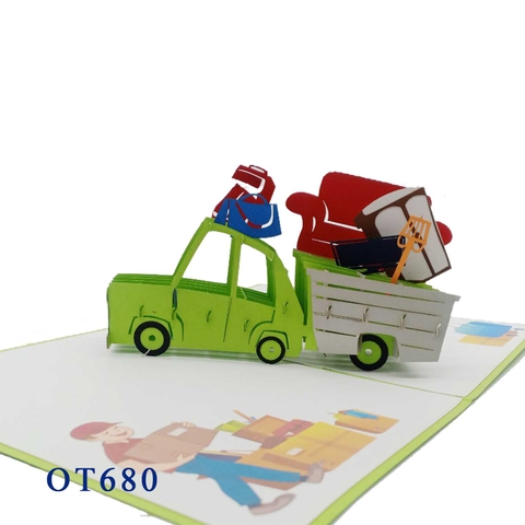 Moving House Pop Up Card