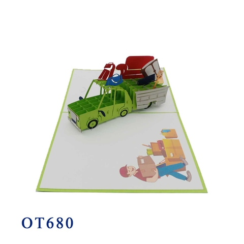 Moving House Pop Up Card