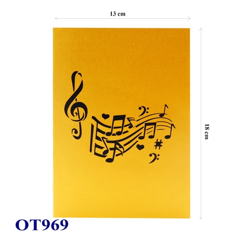 Music Notes Pop-Up Card