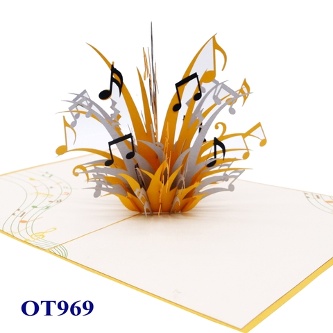 Music Notes Pop-Up Card