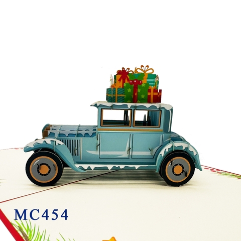 Noel Car Gifts Pop Up Card