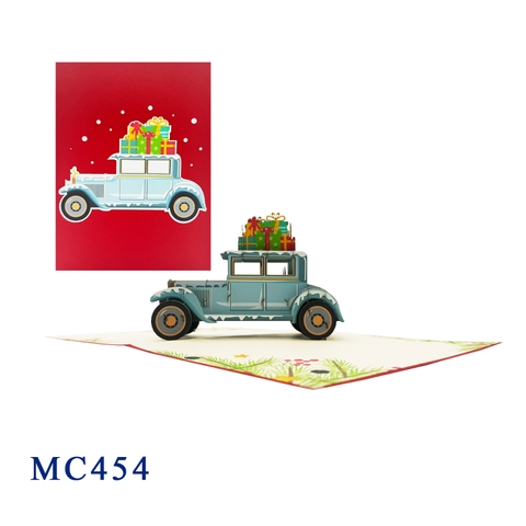 Noel Car Gifts Pop Up Card
