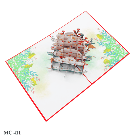 Noel Cupcake Pop Up Card