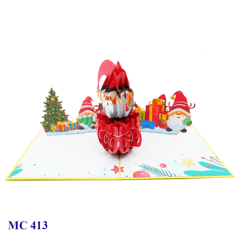 Noel Gnome Pop Up Card