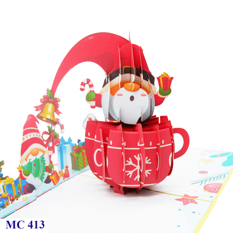 Noel Gnome Pop Up Card