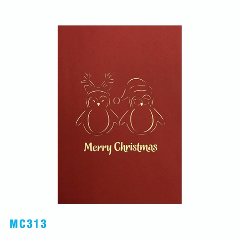 Noel Penguin Pop Up Card