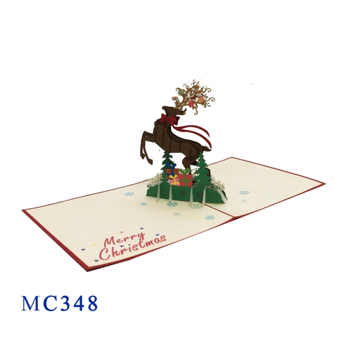 Noel Reindeer Pop Up Card