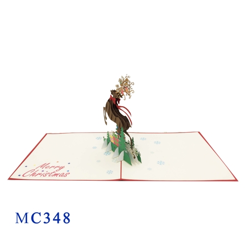 Noel Reindeer Pop Up Card