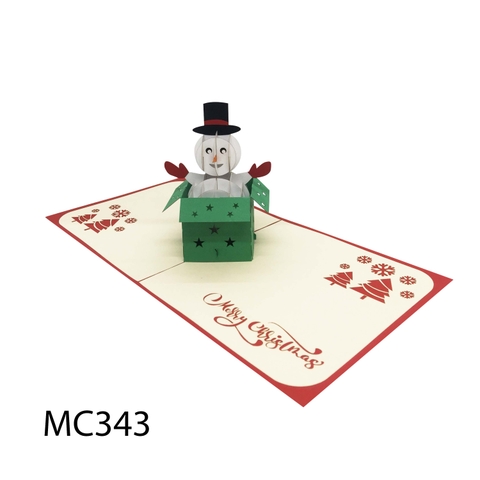 Noel Snowman Pop Up Card