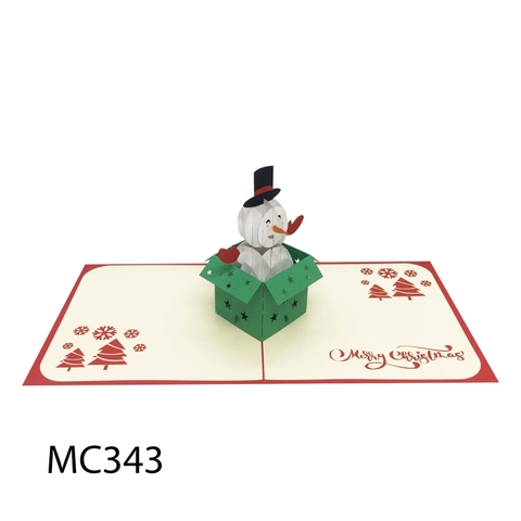 Noel Snowman Pop Up Card