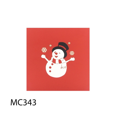 Noel Snowman Pop Up Card