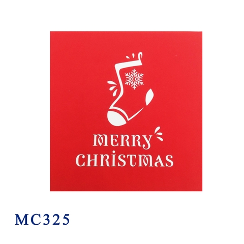 Christmas Sock Pop Up Card