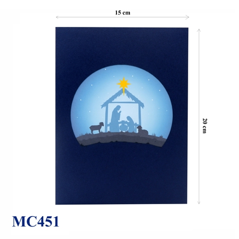 Noel Tree Nativity Pop Up Card