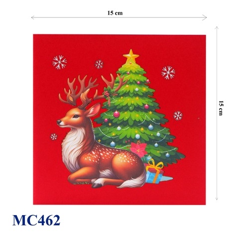 Noel Tree Reindeer Pop Up Card