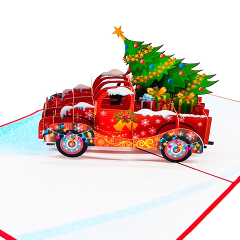 Noel Truck Pop Up Card