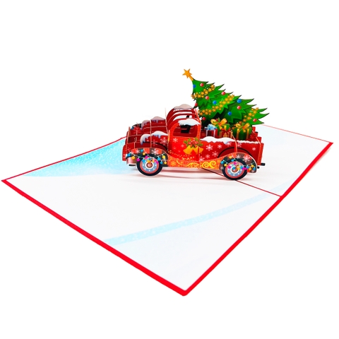 Noel Truck Pop Up Card