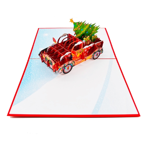 Noel Truck Pop Up Card