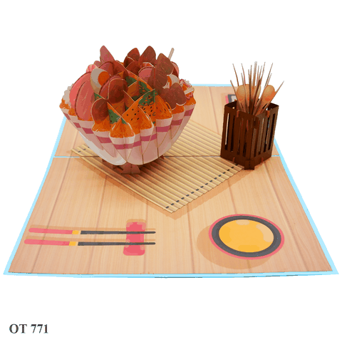 Noodle Bowl Pop Up Card