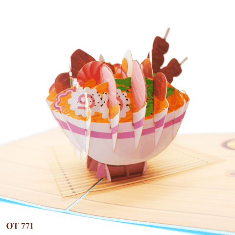 Noodle Bowl Pop Up Card