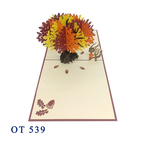 Oak Tree Pop Up Card