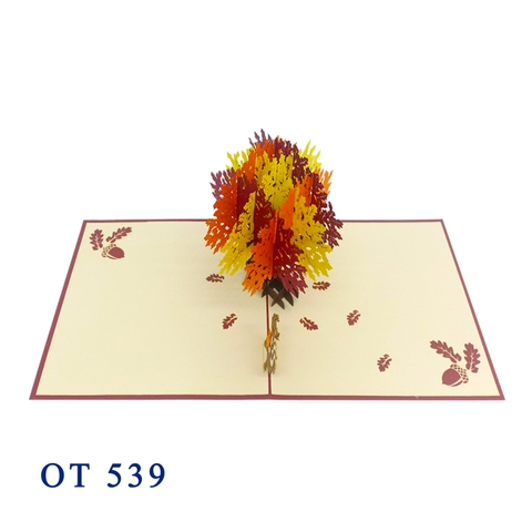 Oak Tree Pop Up Card