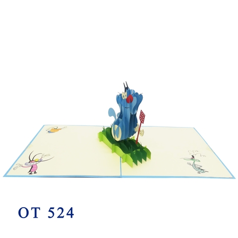 Oggy Pop Up Card