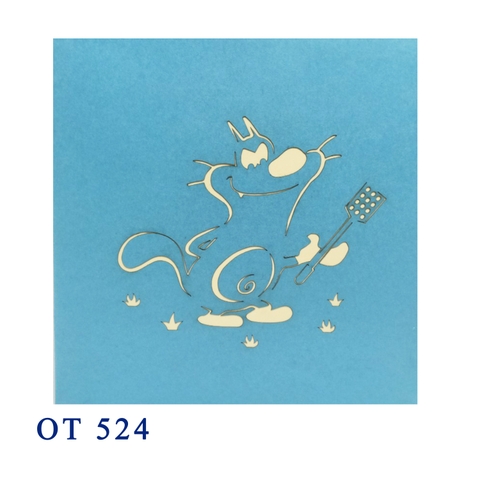 Oggy Pop Up Card