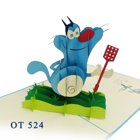 Oggy Pop Up Card