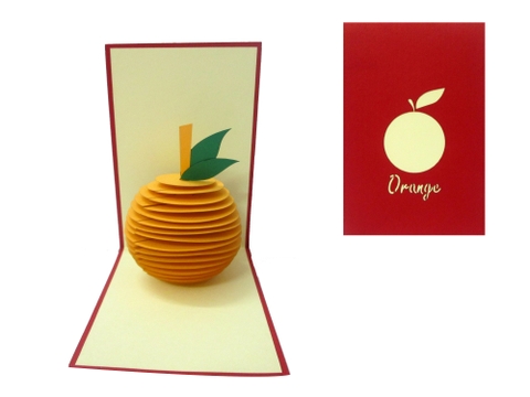 Orange Pop Up Card
