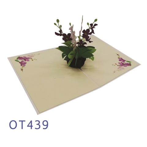 Orchids Pop Up Card