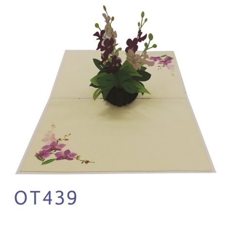 Orchids Pop Up Card