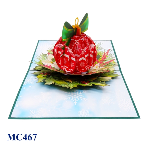 Ornament Noel Pop Up Greeting Card