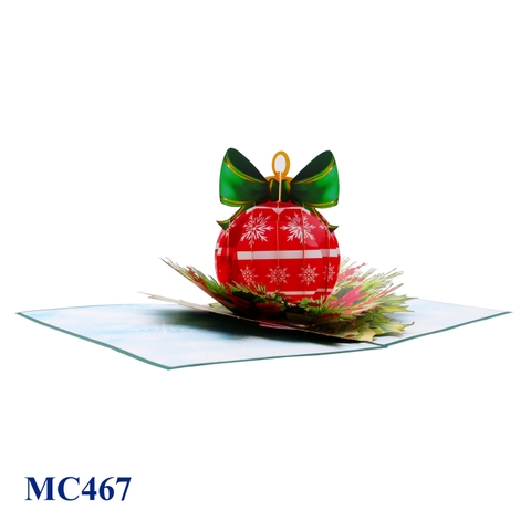 Ornament Noel Pop Up Greeting Card