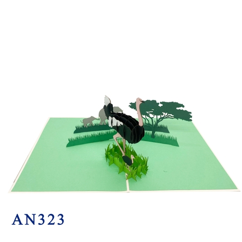Ostrich Pop Up Card