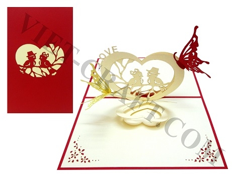 Heart & Butterfly Pop Up Card
