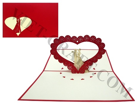 Married Couple Pop Up Card
