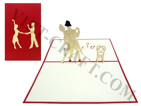 Dancing Couple Pop Up Card