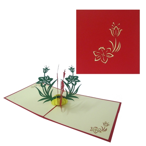 Lilies Pop Up Card
