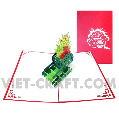 FLOWERS POP UP 3D CARD