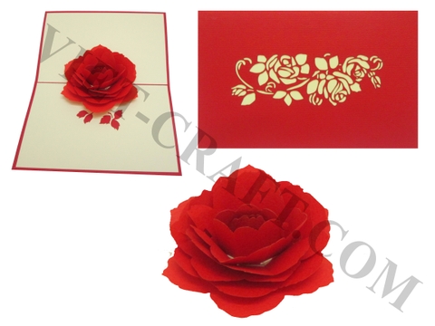 ROSE 3D POP UP CARD