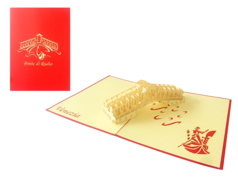 Venice Bridge Pop Up Card