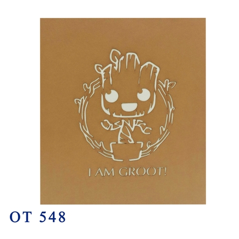 Baby Groot Pop Up Card