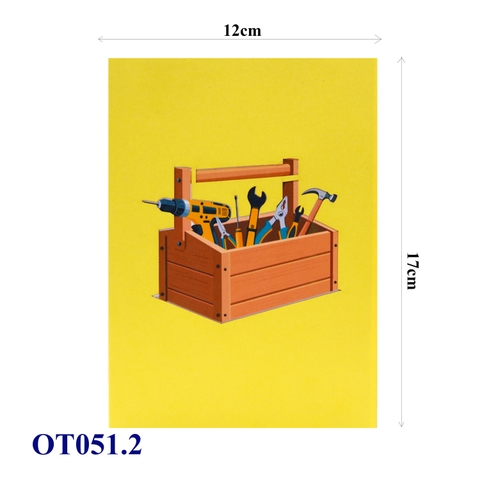 Tools Box 3D Happy Father's Day Pop Up Greeting Card