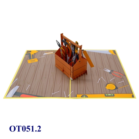 Tools Box 3D Happy Father's Day Pop Up Greeting Card